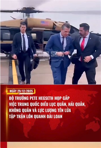 Ngày 29-12, quân đội Trung Quốc thông báo điều động các lực lượng lục quân, hải quân, không quân và lực lượng tên lửa xung quanh đảo Đài Loan trong khuôn khổ cuộc diễn tập mang tên