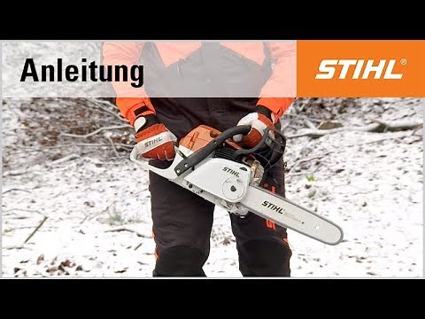 Der Bodenstart anhand der STIHL Motorsäge MS 241 C-EM mit M-Tronic