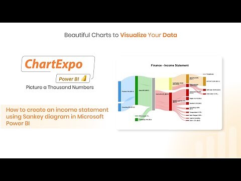 How to Create an Income Statement with Sankey Diagram in Microsoft Power BI | Cash Flows Statement