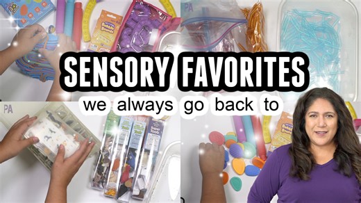 4.8K views · 61 reactions | We've tried so many sensory play finds for sensory bins, fidgets and calming and there are a few that we always go back to. In this video, I'm showing you the sensory play ideas that we have always used and would recommend based on our experience. | The Purple Alphabet | Facebook