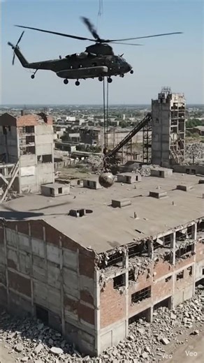 Helicopter Wrecking Ball Demolition 🚁💥 Building Destroyed in Seconds