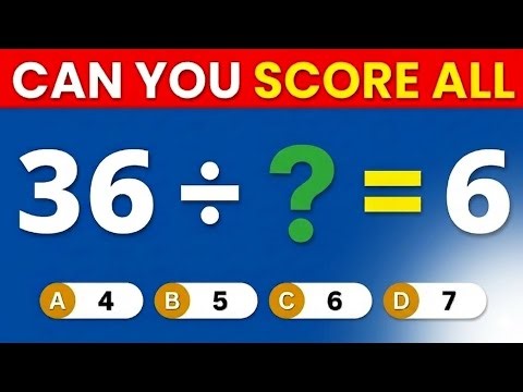 Can You Solve These Tricky Math Problems? | Ultimate Math Quiz