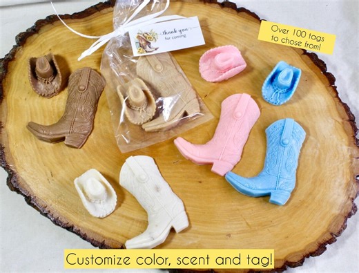 Western Theme Soap Favor, Cowboy Hat Cowboy Boot Set, Personalize, Baby Shower, Bridal, Wedding, Birthday, Thank You Gift, Guest Favors Soap - Etsy