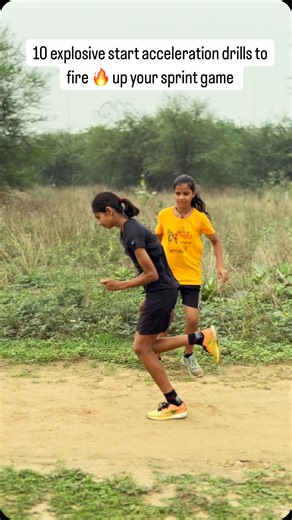 Pakhi Bhati on Instagram: "🚀 Tired of the same old block start? Here are 10 explosive start acceleration drills to fire up your sprint game 🔥 1. Partner Iso Acceleration 2. Knee Jump Tuck Start 3. Push-Up Start 4. Backward Kneeling Start 5. Band-Assisted Acceleration 6. Falling Down Acceleration 7. Kneeling Down Acceleration 8. Bounding Start 9. Walking Acceleration Start 10. Sideway Kneeling Acceleration 💥 Build power. Improve form. Break your limits. 💬 Which one are you trying first? Comme
