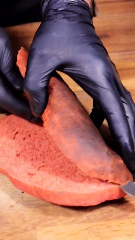 This bright pink bread will surprise you when you slice it