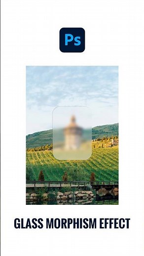 Glassmorphism Effect in Photoshop – Step-by-Step Tutorial