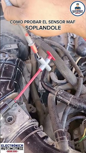 Prueba sensor MAF soplandole #electricidadautomotriz #electronicaautomotriz #mecanicarapida