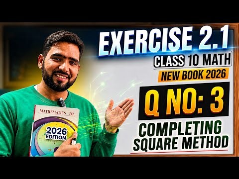 Class 10th Math new Book chapter 2 Exercise 2.1 Question 3(i-vi) | Completing Square Naimat Maths