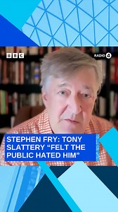 1M views · 10K reactions | “He didn’t like talking about why he was miserable.” Stephen Fry pays homage to his late friend, comedian and actor, Tony Slattery. Last Word | Listen on BBC Sounds | BBC Radio 4 | Facebook