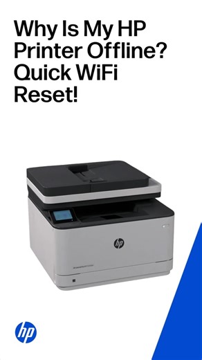 Why is my HP Printer Offline? Quick WiFi Reset! #shorts
