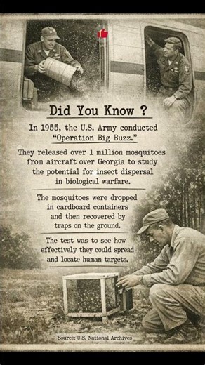 Operation Big Buzz (1955) – When the U.S. Army Dropped 1 Million Mosquitoes