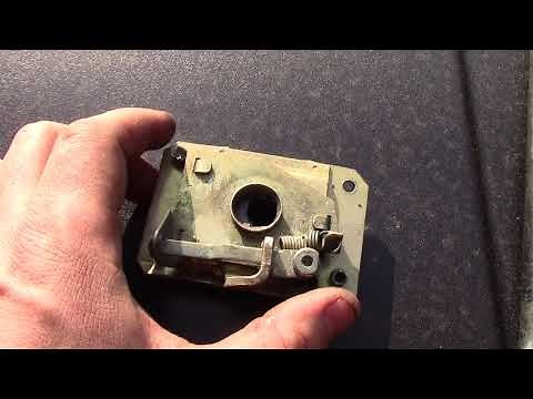 Opening the Trunk of a 1968 VW Beetle