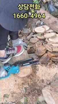 8인치 미니충전톱! 지구에서 가장 단단한 굵은참나무 멈추지않고 자를수 있을까 ? #엑시툴전동가위 #엑시툴충전가위 #충전가위추천 #충전톱 #충전톱 #엑시툴충전톱 #전기톱