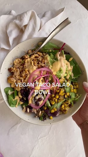 Delicious Vegan Taco Salad Bowl Recipe