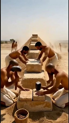 Building the Great Pyramid of Khufu (Giza)
