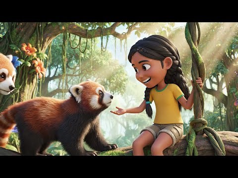 Five Little Red Pandas Climb Climb Climb | Nursery Rhymes for Kids & Baby Songs