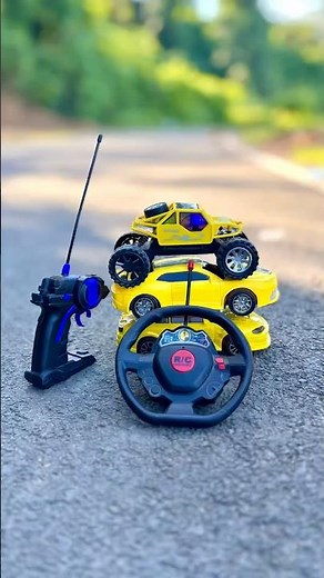 Surprise my biggest 😱 super car yellow monster truck 🛻 unboxing 💥😱