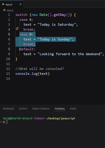 Javascript exercise 💪 for beginners #coding #coding #learning