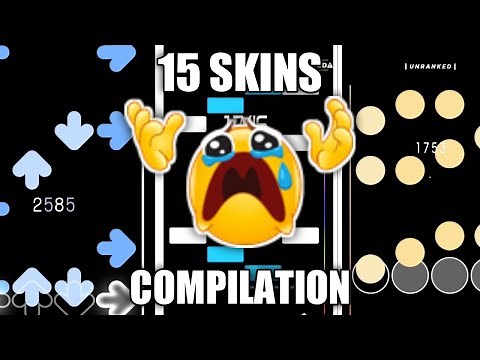 15 Osu!Mania 4k Skins Compilation in 2 minutes! (4K120FPS)