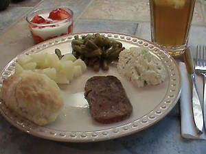 1950's Meal Using Fried "Treet"