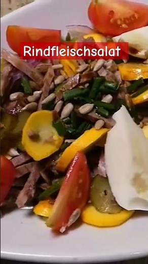 Rindfleischsalat #resteverwertung #rindfleisch #einfacherezepte #sommer #einfachkochen