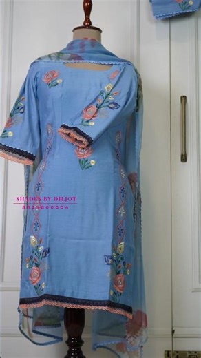 Cotton Machine Work Punjabi Suit 8829800004 Shades By Diljot Designer Studio Sector 61, Mohali