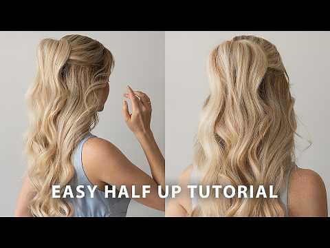 EASY Half Up Half Down Hair Tutorial ❤️ Perfect for Wedding Guests, Bridesmaids, or Brides