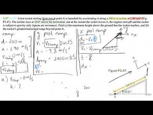 Projectile Motion Rocket Challenge Problem!