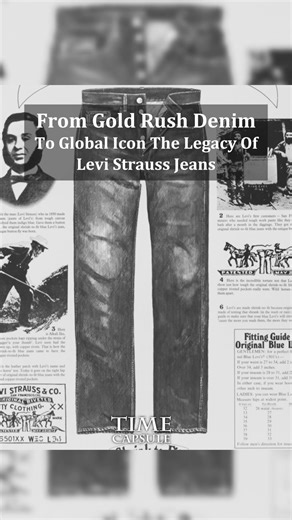 29K views · 453 reactions | Discover the fascinating story behind the iconic Levi Strauss jeans, from the California Gold Rush to their status as a global fashion phenomenon  | Amazing Time Capsule | Facebook