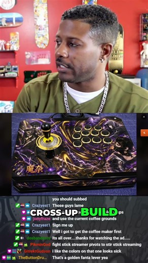 Gorgeous Arcade Stick Design: A Fan's Stunning Build! #shorts