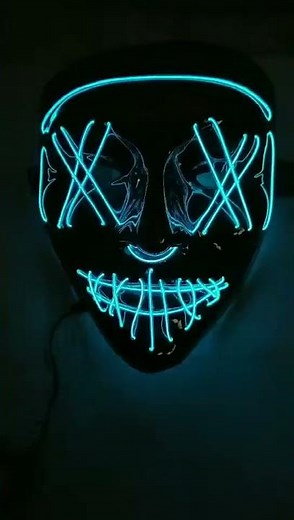 Halloween Mask Led Mask Party Masque Masquerade Masks Neon Light Glow