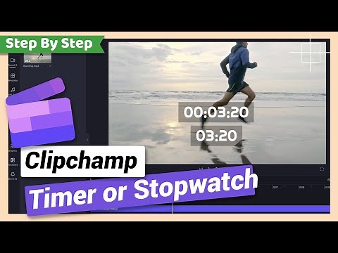 How to add Timer or Stopwatch or Timestamp on Video | Clipchamp Tutorial