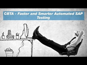 SAP Solution Manager Test Automation - CBTA Test Execution