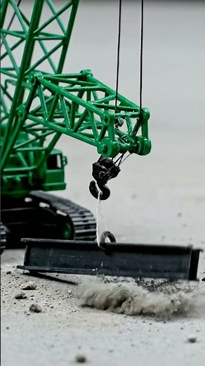 Miniature Marvel: Watch This Toy Crane Lift & Drop an I-Beam! 🏗️
