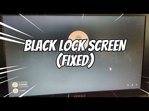 How to Fix Black Lock Screen in Windows 11