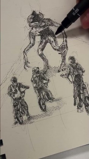 STRANGER THINGS drawing! #shorts