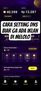 Cara Setting DNS biar ga ada iklan di Melolo #SettingDNS #BlokirIklan #TanpaIklan