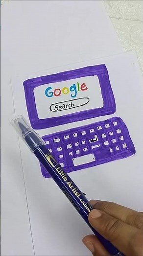 DIY Paper Laptop Tutorial!💻 #diy #miniature#kawaii #craft #shortsfeed #yt #fyp#papercraft #howto