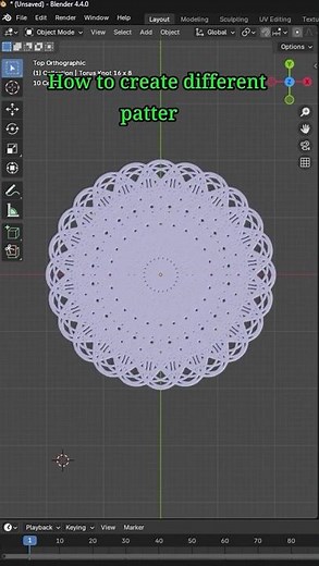 How to create different patterns in blender. #3dblender #blendertutorials