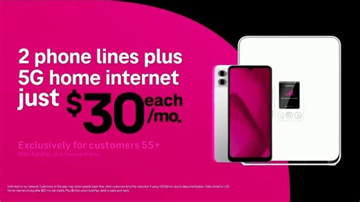 T-Mobile TV Spot, 'Exclusive Bundles for Customers 55 and Up'