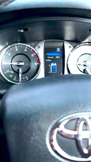 Toyota Hilux filling ADblue process and dashboard System update