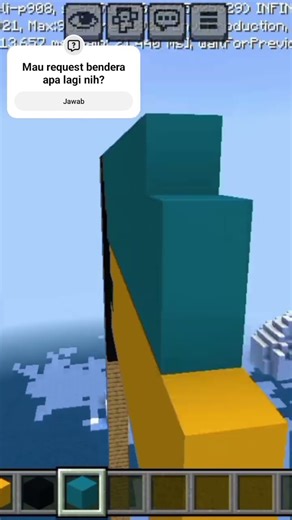 Making Flag of The Bahamas in Minecraft #minecraft