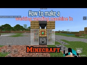 How to make a working vending machine in Minecraft (no command blocks or mods and addons)