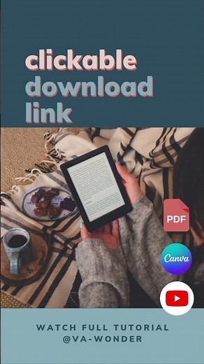 Add a Clickable Link in Canva PDF (Quick Tip!)