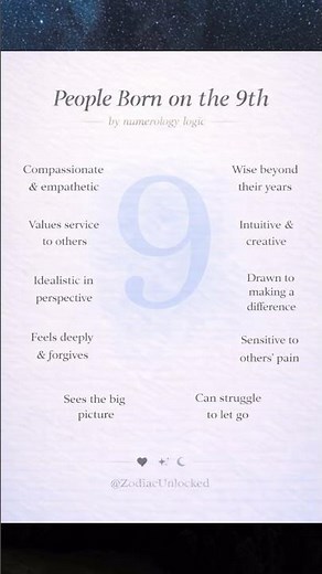 People Born on the 9th According to Numerology