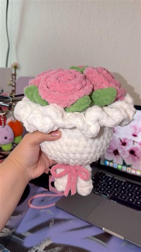 Super cute plush bouquet💗✨ #crochet #crochetlove #fyp
