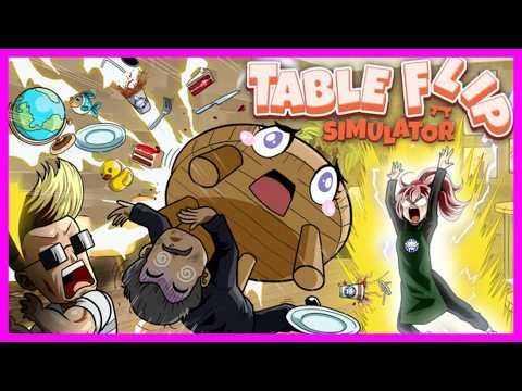 New Physics Based Comedy Sim TABLE FLIP SIMULATOR Demo