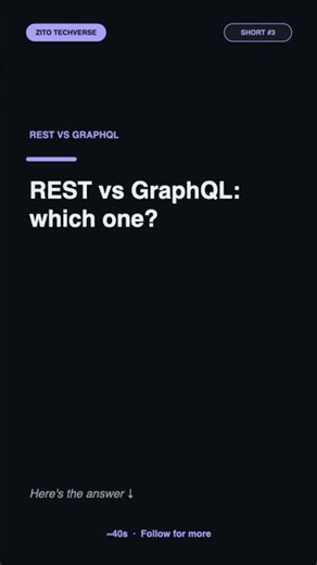 REST vs GraphQL in 20 Seconds ⚡ Which One Should You Use? #shorts