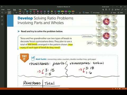 Lesson 14: Session 2 - Develop Solving Ratio Problems Involving Parts and Wholes