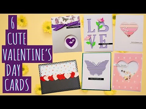 6 CUTE Valentine’s Day Cards | Handmade Greeting Cards | Tutorial